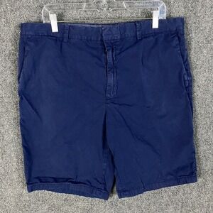 Club Monaco Shorts‎ Men's Size 36 Navy Blue 100% Cotton Adults